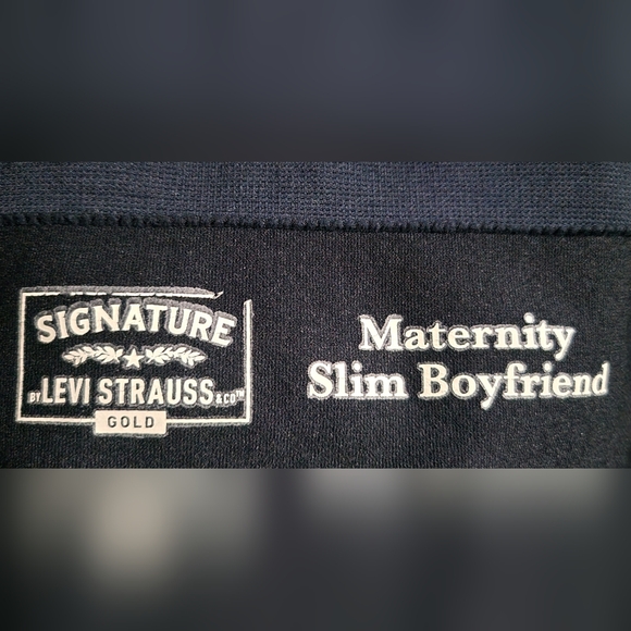 Signature Levi’s Strauss Gold Maternity Slim Boyfriend‎ Jeans - Picture 4 of 7